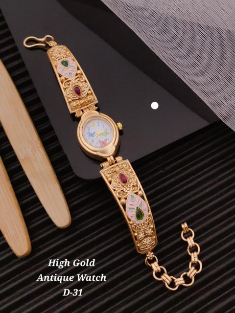High gold antique watch D 31 Artificial jwellery exporters in India